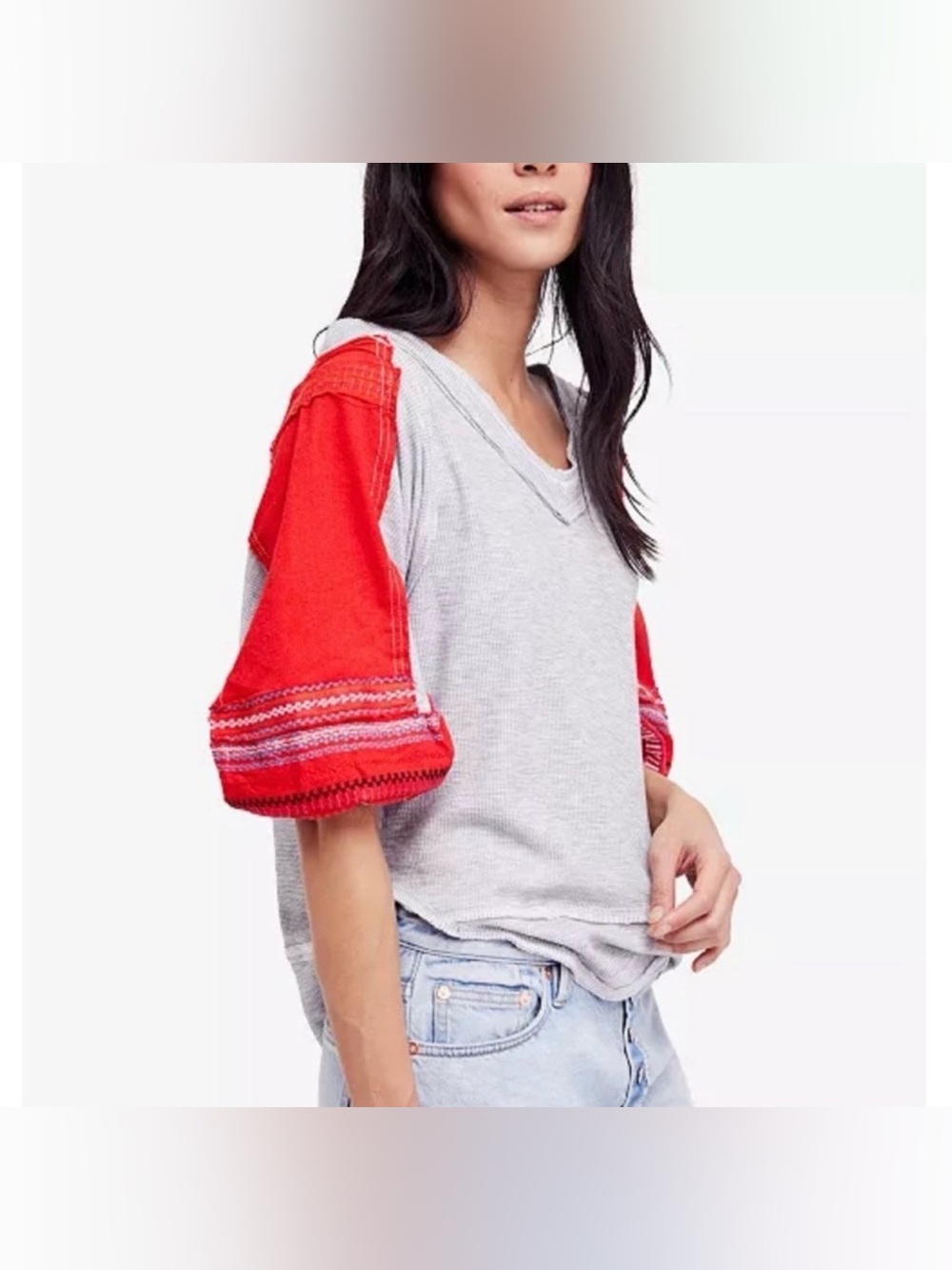 Free People Thermal Bubble Tee- NWT